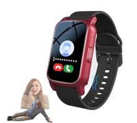 customty Fall Detection Smart Watch for Seniors with 4G GPS Tracking & Sos, Smart Watch with Hd Video Call, Elderly Emergency Watch, Fall Alert Bracelet for Peace of Mind (Red)