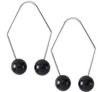 CustomyLife 2pcs Natural Dimple Maker for Cheeks, Black Facial Muscle Dimple Trainer Shaper, Facial Exerciser Tools for Beautiful Smile