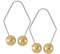 CustomyLife 2pcs Natural Dimple Maker for Cheeks, Gold Facial Muscle Dimple Trainer Shaper Exerciser Tools for Beautiful Smile