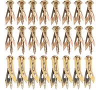 CustomyLife 36pcs Self Drilling Drywall Anchors with Screws Kit, Zinc Plated Steel Self Drilling Wall Anchors Heavy Duty, No Drill or Holes Expansion Screws for TV Shelf Straps Bike Cabinets (18 Sets)