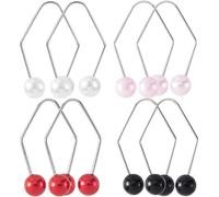CustomyLife 8pcs Natural Dimple Maker for Cheeks, Pink Red White Black Facial Muscle Dimple Trainer Shaper, Facial Exerciser Tools for Beautiful Smile