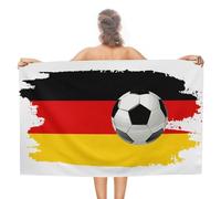 CustonCares Football Theme Germany Beach Towels 31x51 Inch Lightweight Pre-Washed No-Shrink Global World Flag Travel Trip Adult Bath Towel Travel Beach Blanket Swim Towels