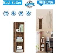 CUSTOS Collection - Bookshelf, 3-Tier Cube Bookcase, Storage Shelving Unit, D...