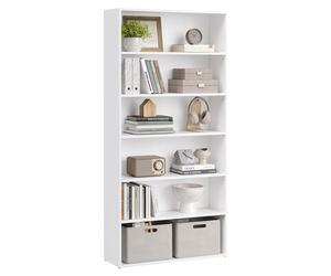 CUSTOS Collection Bookshelf 6 Tier Cube Bookcase Storage Shelving Unit Display