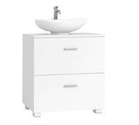CUSTOS Collection - Under sink bathroom cabinet with drawers and tall feet