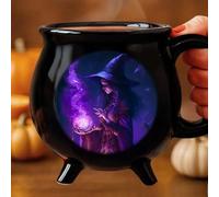 custyoulife Personalised Witch Mugs, Custom Halloween Witch Mug with Name,Halloween Witches Mug Gifts for Friends,Women,Customised Witch Coffee Cup (Style 13)
