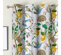 cusugbaso Floral Blackout Curtains 84 Inch Length 2 Panels, Farmhouse Hummingbird Branch Vintage French Country Light Blocking Thermal Insulated Drapes with Grommet for Bedroom, Bathroom, Livingroom