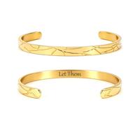 cusurlove Wood Pattern Cuff Bracelet for Women - Inspirational, Friendship, Love, Christian, Graduation, Birthday Gift for Mom, Daughter, Sister,Best Friend Meaningful Jewelry - Gift Ready, One Size