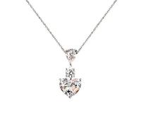 cut 3ct Diamond Pendant 100% moissanite Wedding Pendants Necklace For Women Bridal Choker Jewelry