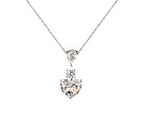 Cut 3ct Diamond Pendant 100% Real Moissanite Wedding Pendants Necklace For Women Bridal Choker Jewelry