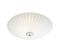 Markslojd 46035 Cut 43 Flush 3 Light Ceiling Fitting With White Glass Shade