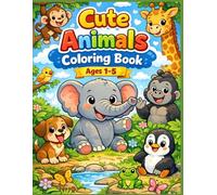 cut animals coloring age 1-5: MY FIRST ANIMAL COLORING BOOK