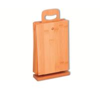 cutting board set with standard 29 x 15 cm bamboo brown 7-piece