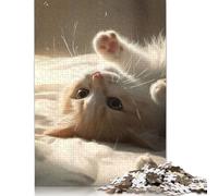 Cut Cat Jigsaw Puzzles for Adults 500 Piece High Challenging DIY Large Puzzle Educational Toy Funny Family Games Unique Home Decor 500pcs (52x38cm)