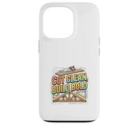 Cut Clean Build Bold Builder Mindset Design Case for iPhone 13 Pro
