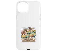 Cut Clean Build Bold Builder Mindset Design Case for iPhone 15 Plus