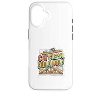 Cut Clean Build Bold Builder Mindset Design Case for iPhone 16