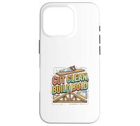 Cut Clean Build Bold Builder Mindset Design Case for iPhone 16 Pro