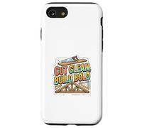 Cut Clean Build Bold Builder Mindset Design Case for iPhone SE (2020) / 7/8