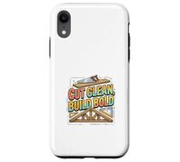 Cut Clean Build Bold Builder Mindset Design Case for iPhone XR