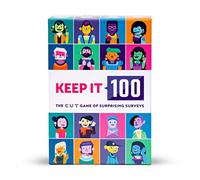 Cut Games Keep It 100: The Card Game by Cut - Surprising Surveys - Social Intelligence Guessing Game - Perfect Adult Card Game for Parties and Game Night
