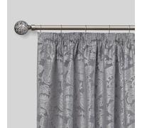 Cut Glass - Black Silk Extendable Curtain Pole with Rings and Pair of End Finials - 1.2 - 2.1m - Emma Barclay | TJ Hughes