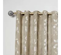 Cut Glass - Extendable Curtain Pole with Pair of End Finials in Antique Brass - 1.2 - 2.1m - Emma Barclay | TJ Hughes