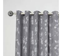 Cut Glass - Extendable Curtain Pole with Pair of End Finials in Brushed Silver - 1.6 - 3m - Emma Barclay | TJ Hughes