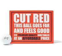 Cut Golf RED Golf Balls - 24 Pack, White