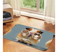 Cut Guinea Pig Print Pet Food Bowl Mat,Feeding Mat,Washable Feeding Mats For Dogs And Cats