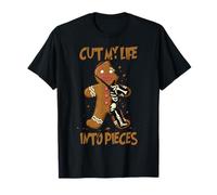 Cut Me Into Pieces Funny Gingerbread Skeleton Christmas T-Shirt