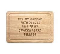 Cut My Cheese Into Pieces This is My Charcuterie Board Rectangular Wooden Chopping Board Meat Serving