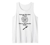 Cut My Life Into Pizzas This is My Plastic Fork Song Lyrics Tank Top