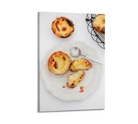 Cut Open Portuguese Egg Tart Decorative Painting Canvas Wall Posters And Modern Family Bedroom Decor 16x24inch(40x60cm)