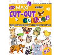 Cut-Out & Collage Book for kids Animals Vol.2: 520+ animal pictures without the dotted lines (because real little geniuses don't need them!) to cut ... with tigers, cats, dogs... Ages 6 and up