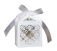 Cut Out For Cross Wedding Candy Box Pearl Paper Chocolate Wedding Birthday Party Decoration Candy Gift