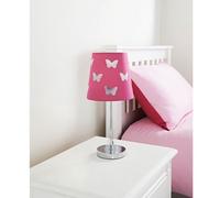 Cut Out Kids Table Lamp Hot Pink Butterfly