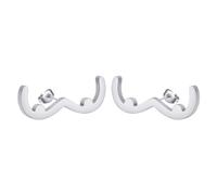 Cut-out Tiny Boob Earring Stainless Steel Minimalist Breast Stud Earrings for Women Men Feminist Body Jewelry Gift (silver)