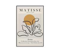 Cut Out Yellow Posters Henri Matisse's Abstract Line Art Minimalist Artworks Picture Print Poster Wall Art Painting Canvas Decor Home Posters 12x18inch(30x45cm)