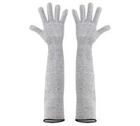 Cut Proof Arm Sleeves | Long Arm Guard Protector - Level 5 Protection,Safety Sleeves for Gardening, Repairing, Kitchen, Pet Grooming, 21 Inch