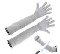 Cut Proof Sleeves, Cut Resistant Gloves with Long Sleeves, Forearm Wrist Arm Protector Sleeve Glove, Anti Cut Resistant Sleeves Gloves, Long Arm Guard Protector for Gardening Repairing Kitchen