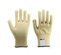 Cut Proof Stab Resistant Wire Metal Glove Kitchen Butcher Cuts Gloves for Oyster Shucking Fish Gardening Safety(Giallo,X-Large)