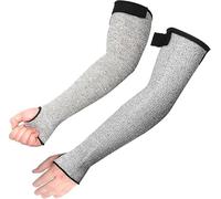 Cut Resistant Arm Work Protection Sleeves, 18 Inch, Level 5 Arm Guards to Prevent Cuts, Scratches & Protect Thin Skin