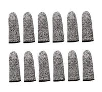 Cut Resistant Finger Cots, 12Pcs Anti-Slip Finger Sleeve, Reusable Covers, 5.5cm Protectors for Kitchen, Work, Sculpture