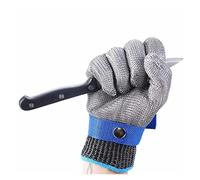 Cut Resistant Glove Stainless Steel Wire Metal Mesh Butcher Safety Work for Meat Cutting, Fishing(2XL-26.5cm3.0)