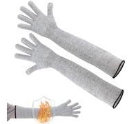 Cut Resistant Gloves and Sleeves, Cut Resistant Sleeves, Slash-Resistant Arm Protection Sleeves, Long Arm Guard Protector, Safety Sleeves for Yard Work, Construction, Farm, Gardening, 21 Inch