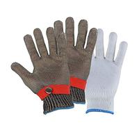 Cut Resistant Gloves Proof 2 Pcs Stainless Steel 316L Anti Butcher For Protection Safety 6 Sizes Food Grade