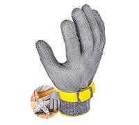 Cut Resistant Gloves Proof 316 Steel Wire Mesh Work Safety For Chefs Woodworking Mechanics Butchers Level 5