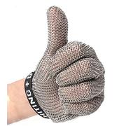 Cut Resistant Gloves Proof Metal Slaughterhouse Meat Cutting Safety Work Stainless Steel Chain Mail Food Grade