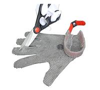 Cut Resistant Gloves Proof Stainless Steel Chef Butcher Safety Work Chainmail Outdoor Gardening Food Grade